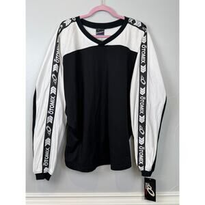 Otomix Athletics Sweatshirt XXL Black White Stripe Retro Bodybuilding USA NWT